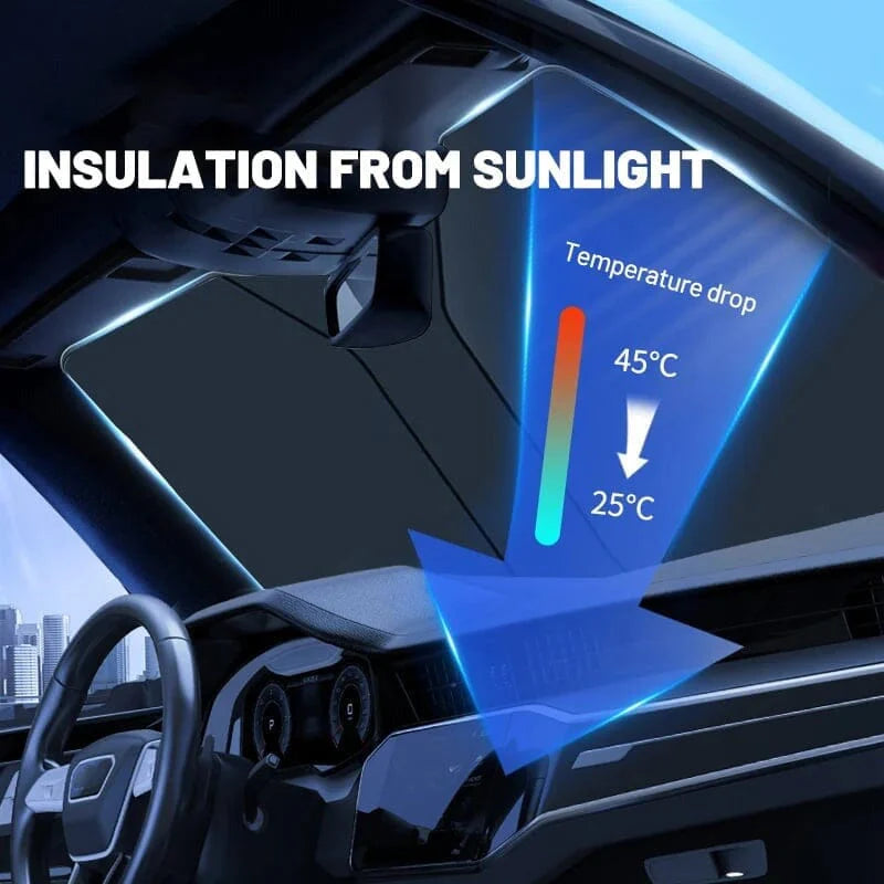 OFFER 50% OFF - Foldable Windshield Sunshade: Your Portable Sun Shield