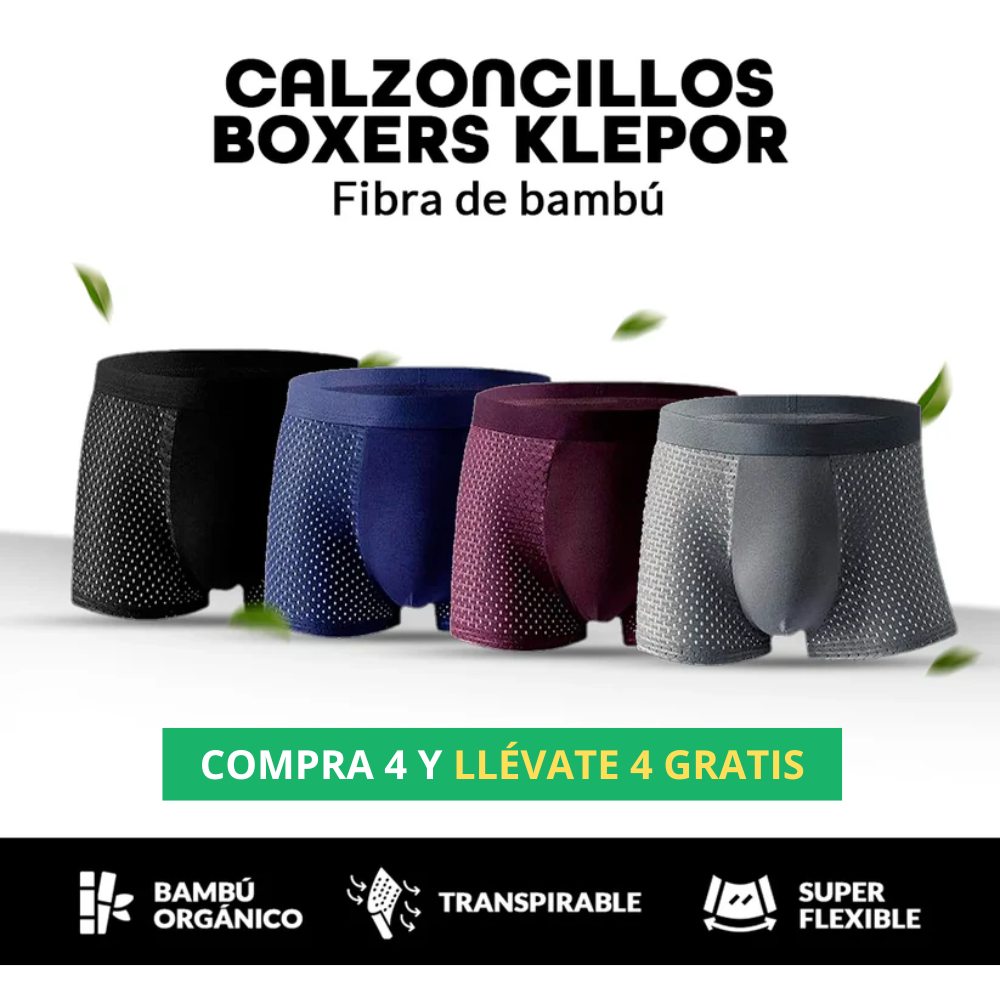 CALZONCILLOS BOXERS KLEPOR® [FIBRA DE BAMBÚ]