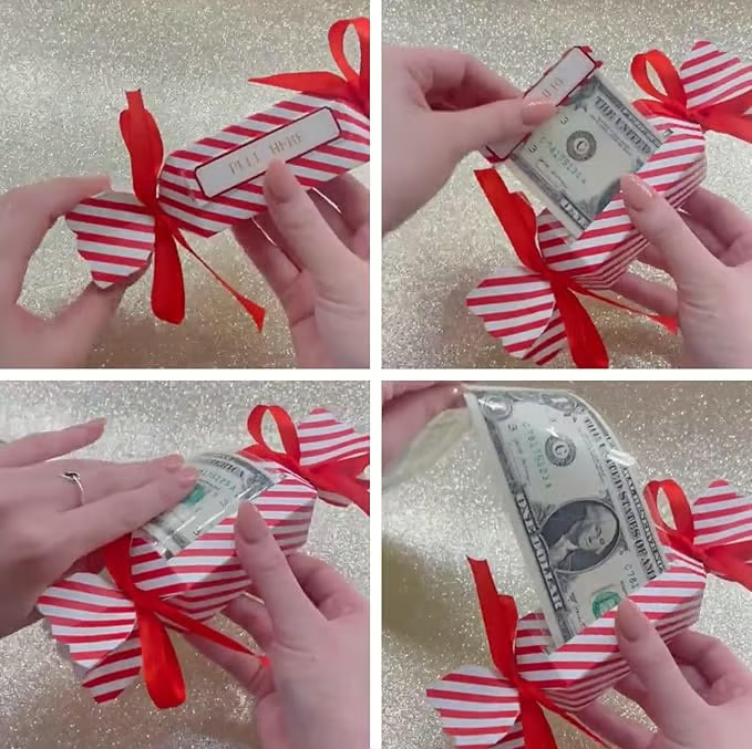 🎅 2024 Bolsa Sopresa De Navidad Para Billetes 🎅