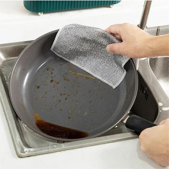 💥 50% OFF 💥 Multipurpose Wire Dishwashing Cloths: Effective for Both Wet and Dry Use