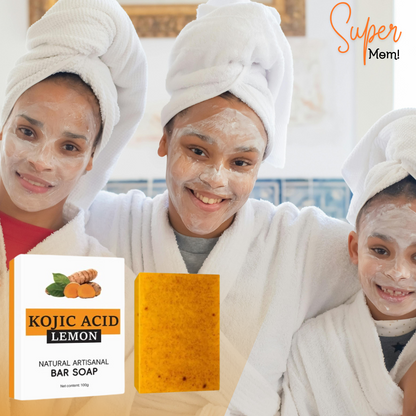 😍50% OFF - ORGANIC Lemon Turmeric and Kojic Acid Skin Brightening Soap(🔥MOTHER'S DAY🔥)