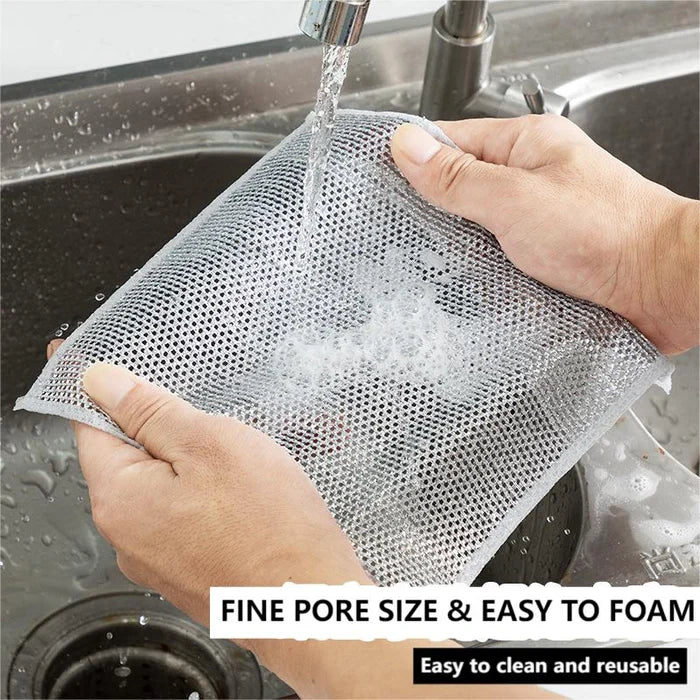 💥 50% OFF 💥 Multipurpose Wire Dishwashing Cloths: Effective for Both Wet and Dry Use