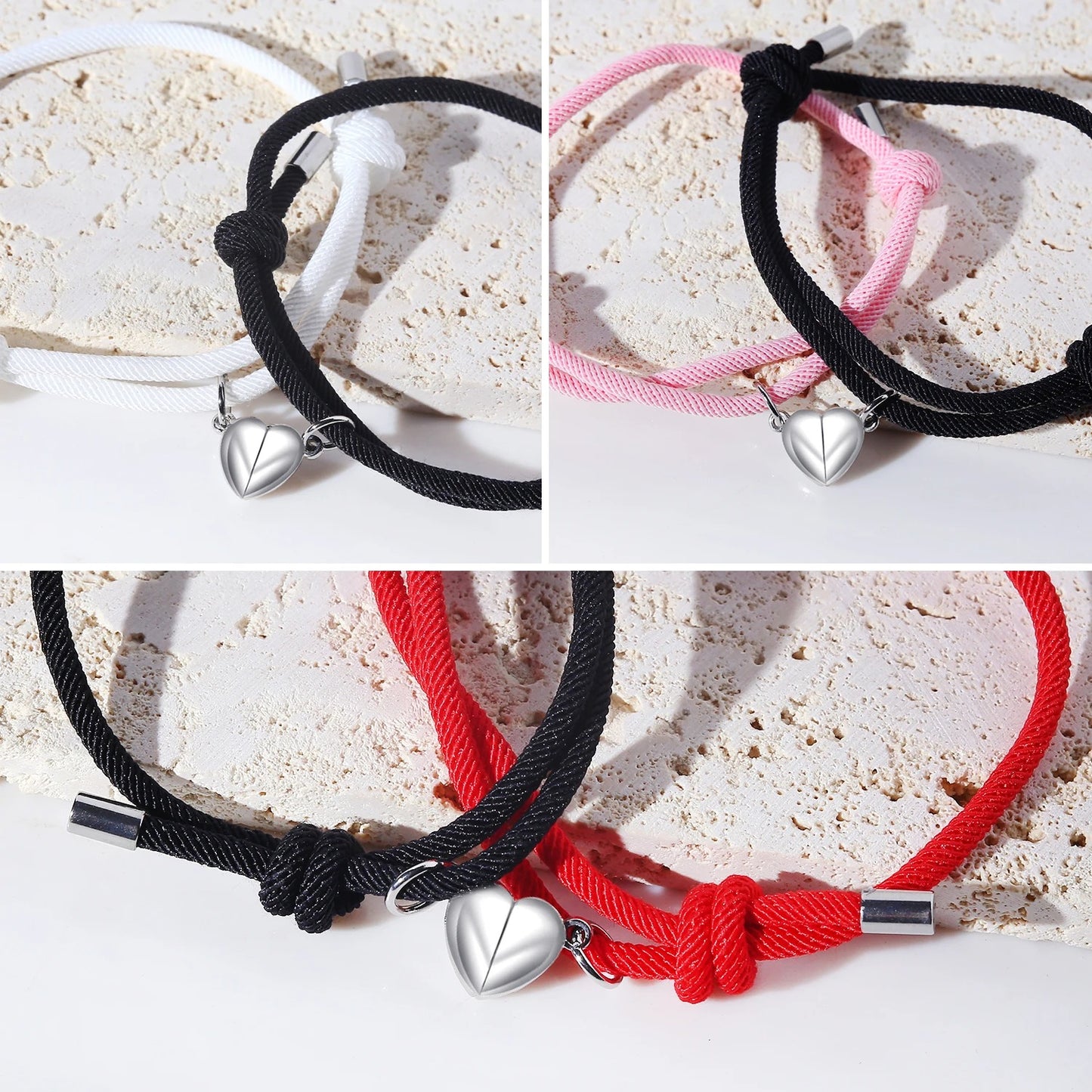 Pulsera Doble Corazón Magnético | GRAN OFERTA 2 X 1